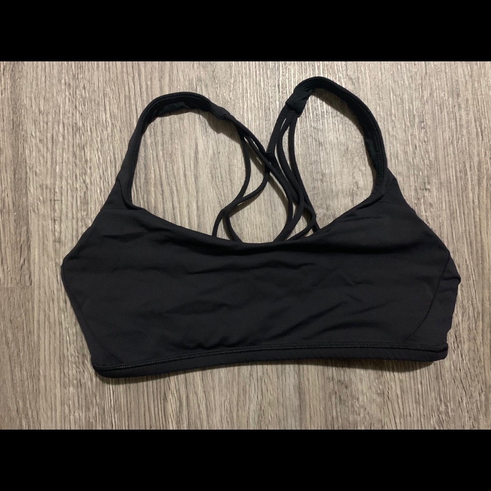 Lululemon Strappy Black Yoga Sports Bra